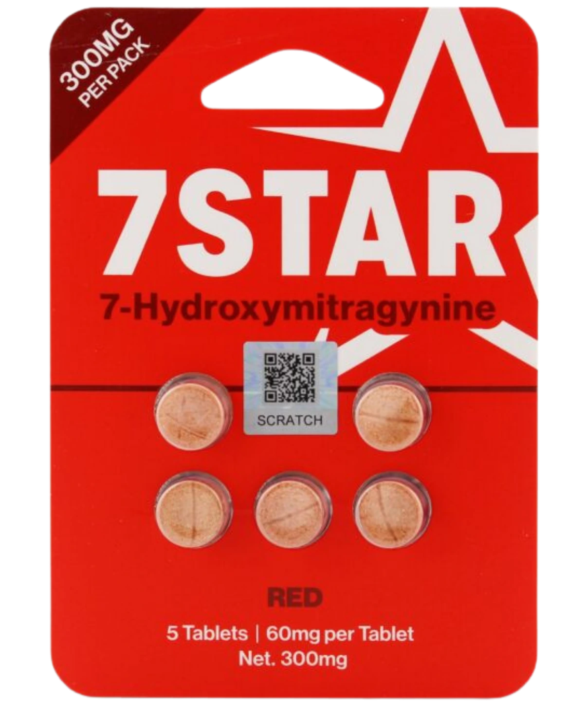 7-STAR 60mg red tablets